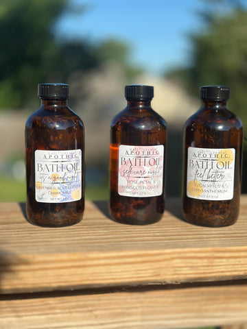 Infused Bath Oil – Herbal Blends for the Tub