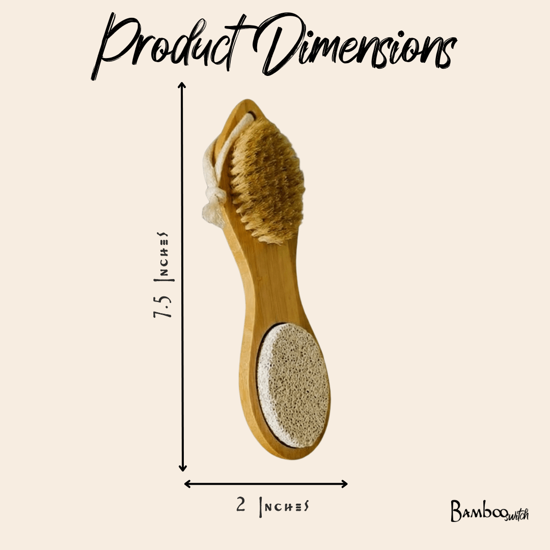 Bamboo Exfoliating Foot Pedicure Tool | Summer Bestseller Bamboo Switch