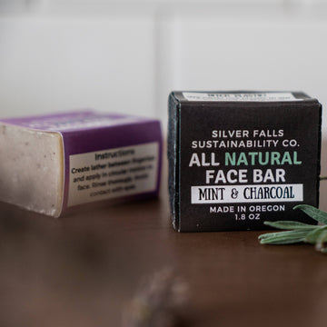 Activated Charcoal and Mint Face Bar Soap