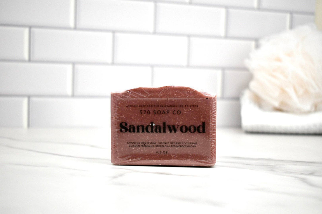 Sandalwood Bar Soap | Red Clay Artisan Natural Soap 570 Soap Company