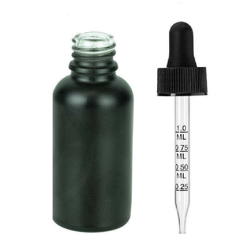 1 oz Black Boston Round with Dropper Salt Crystal Apothic