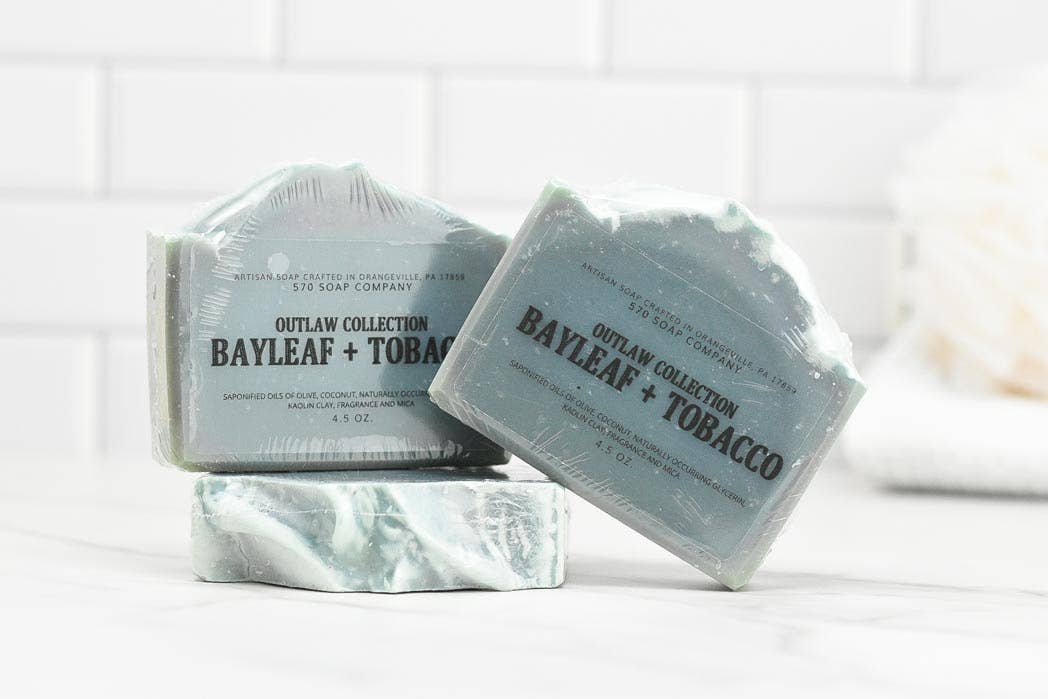 Bay Leaf and Tobacco Bar Soap 570 Soap Company