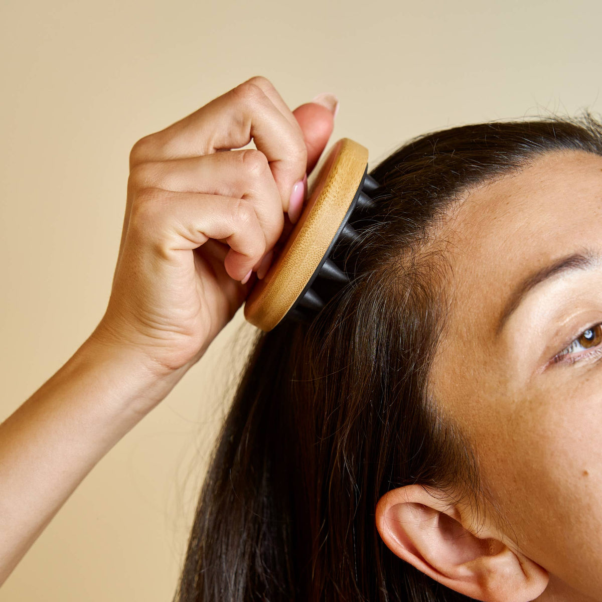 Bamboo + Silicone Scalp & Body Massager | Hair Bestseller Bamboo Switch