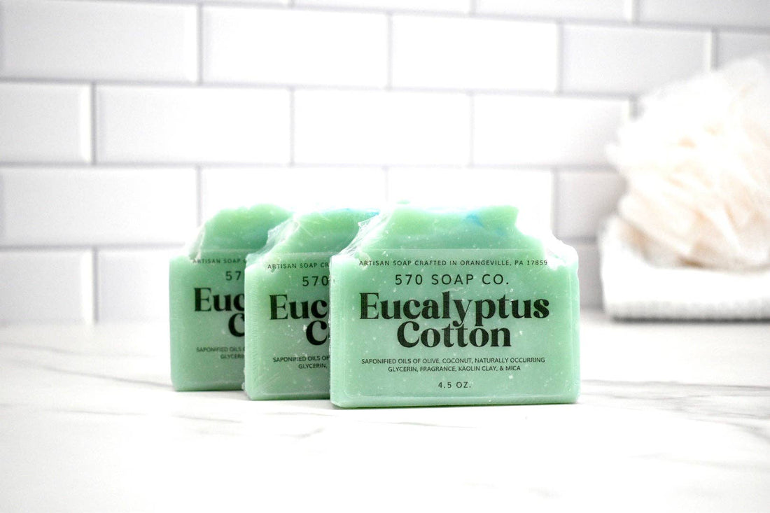 Eucalyptus Cotton Bar Soap 570 Soap Company