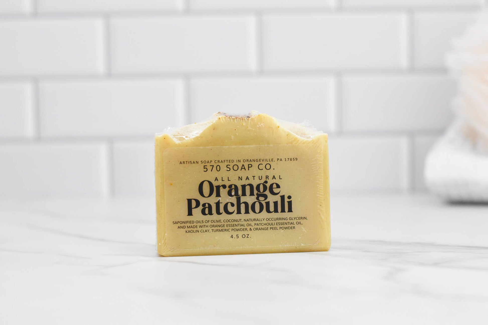 Orange Patchouli Bar Soap - All Natural 570 Soap Company