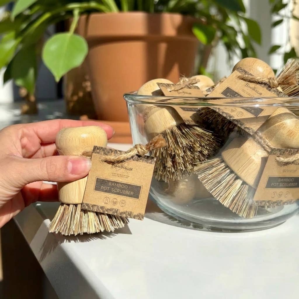 Bamboo Pot Scrubber | Kitchen | Earth Day Bestseller Bamboo Switch