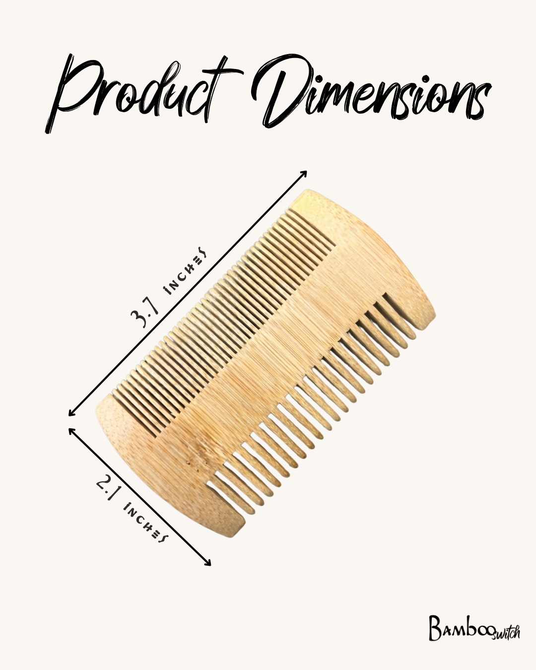 Bamboo Beard Comb | Men's Grooming Bestseller Bamboo Switch