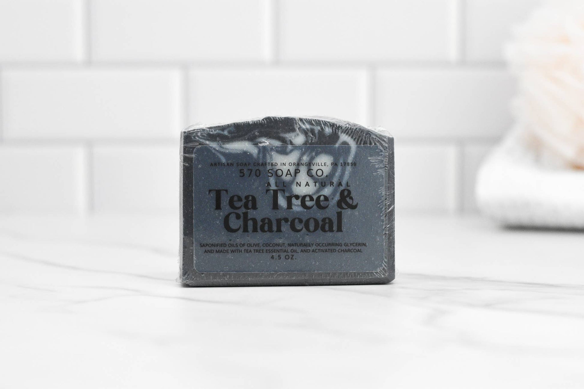Tea Tree & Charcoal Bar Soap - All Natural 570 Soap Company