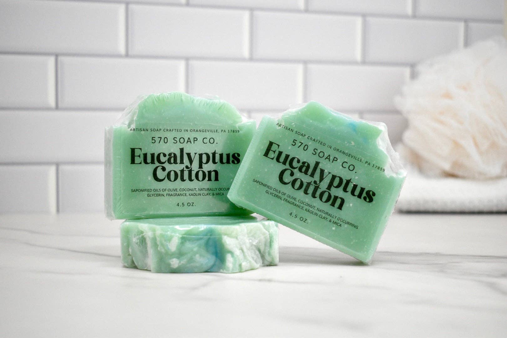 Eucalyptus Cotton Bar Soap 570 Soap Company