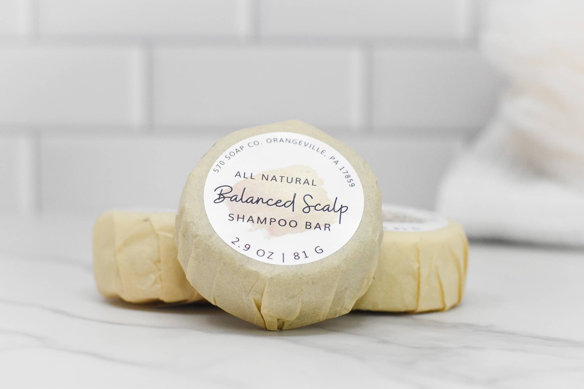 Balanced Scalp Hair Shampoo Bar - All Natural