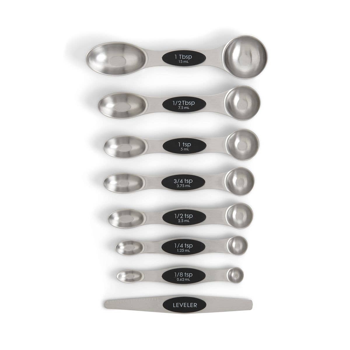Magnetic Measuring Spoons – Dual-Sided with Leveler HIC - Harold Import Co.