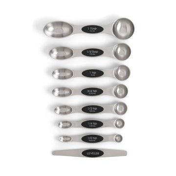 Magnetic Measuring Spoons – Dual-Sided with Leveler HIC - Harold Import Co.