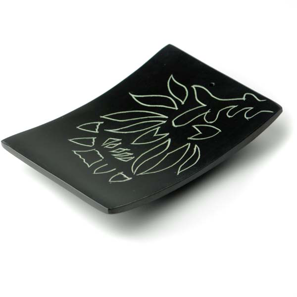 Floral Cut Stone Burner