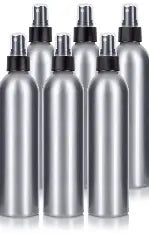 8 oz Aluminum Fine Mist Spray Bottle Salt Crystal Apothic