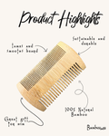 Bamboo Beard Comb | Men's Grooming Bestseller Bamboo Switch