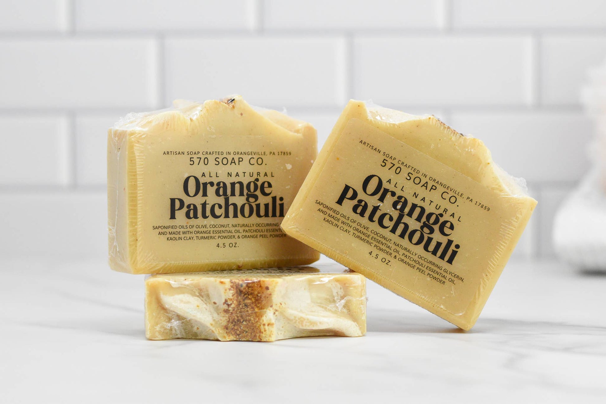 Orange Patchouli Bar Soap - All Natural 570 Soap Company