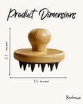 Bamboo + Silicone Scalp & Body Massager | Hair Bestseller Bamboo Switch