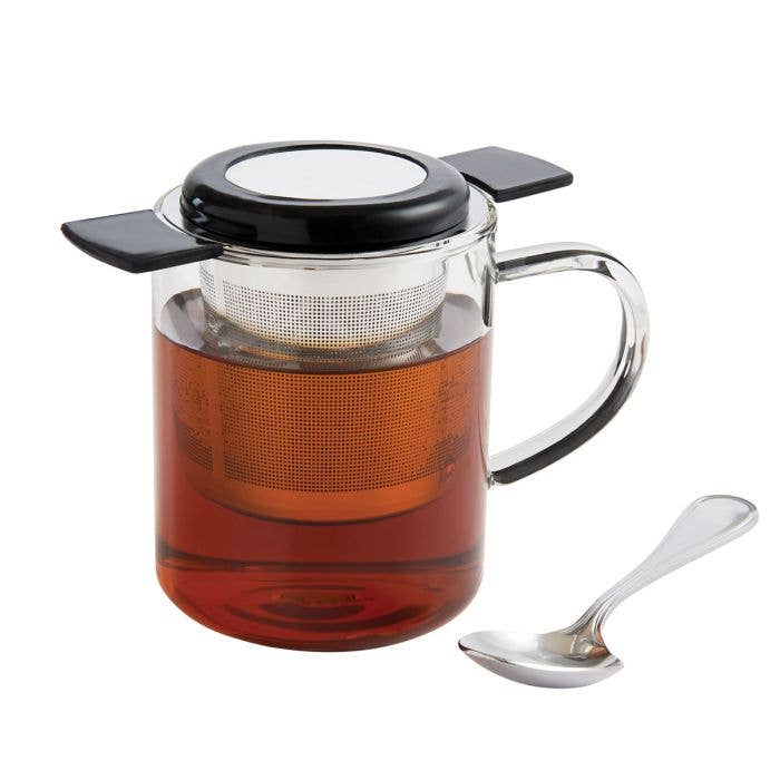 Brew-in-Mug Tea Infuser with Lid & Stainless Steel Basket HIC - Harold Import Co.