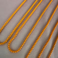 orange enamel chain necklace