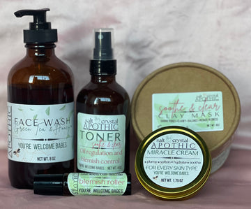 Soothe & Clear Skincare Bundle | Complete Line Salt Crystal Apothic