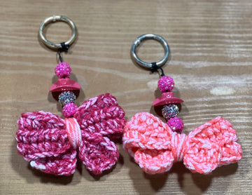 Bow Bag Charm or Keychain The crafty runner