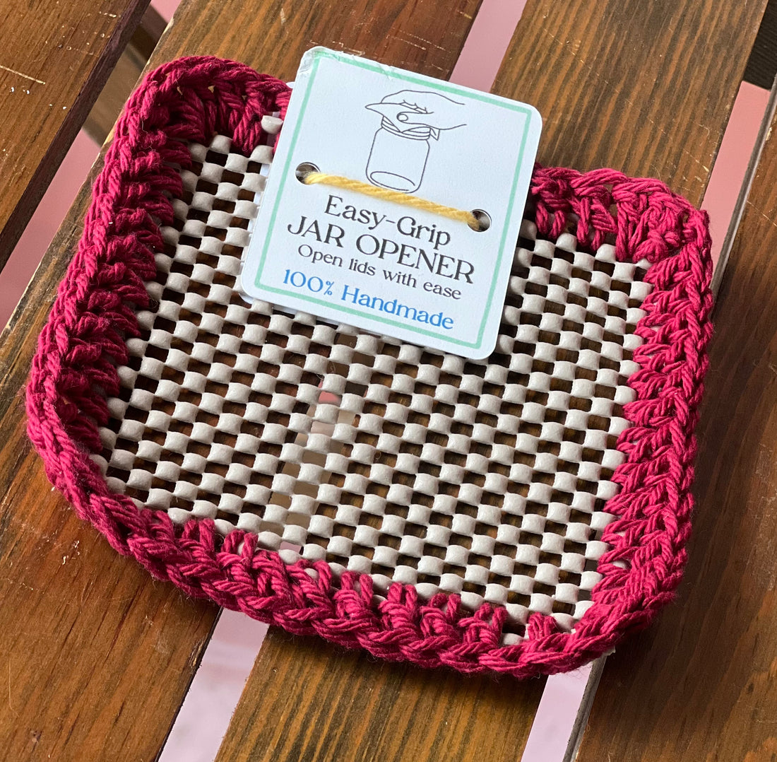 Easy-Grip Jar Opener | Crochet, Handcrafted Salt Crystal Apothic