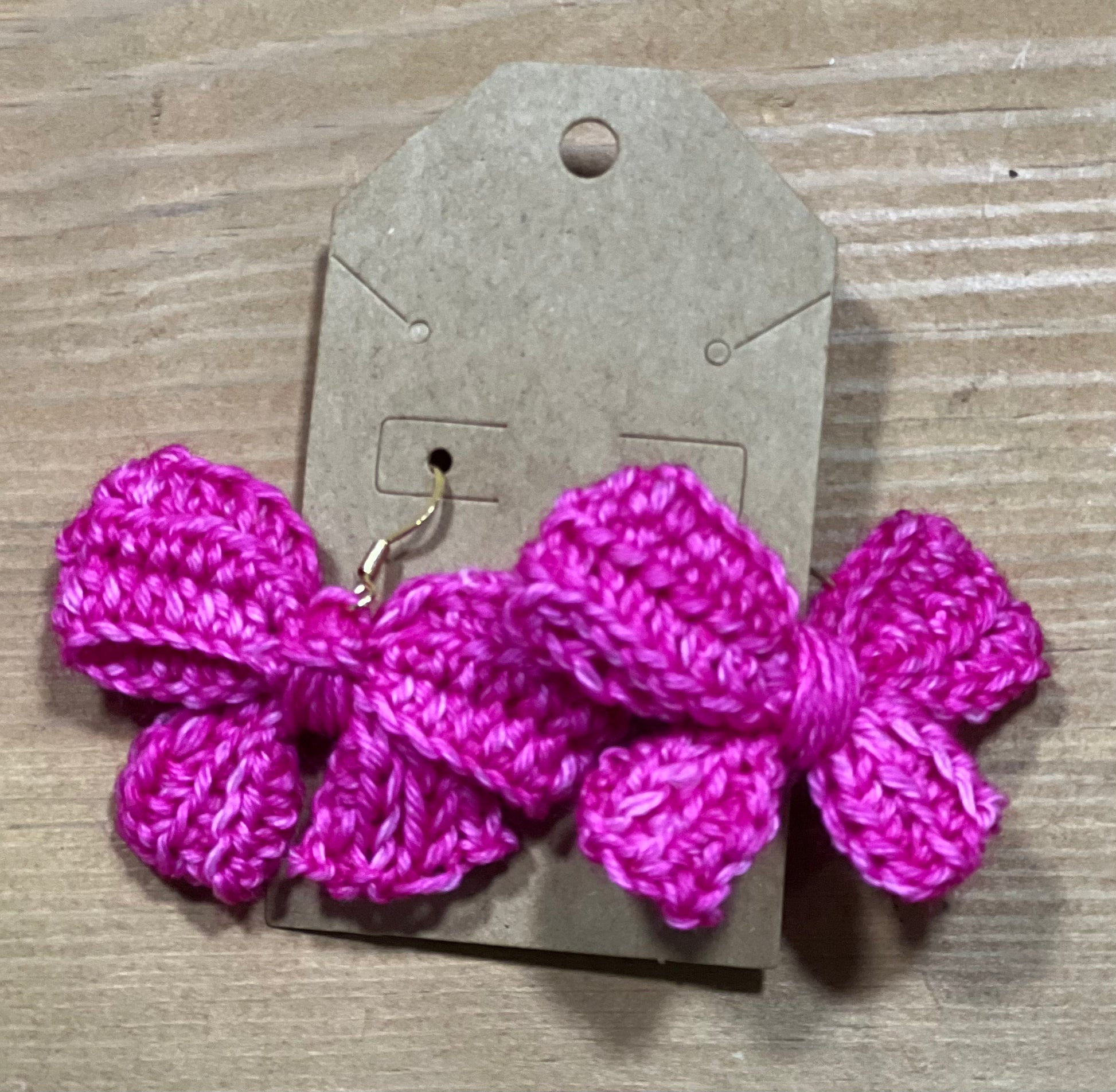 Crochet Bow Earrings The crafty runner