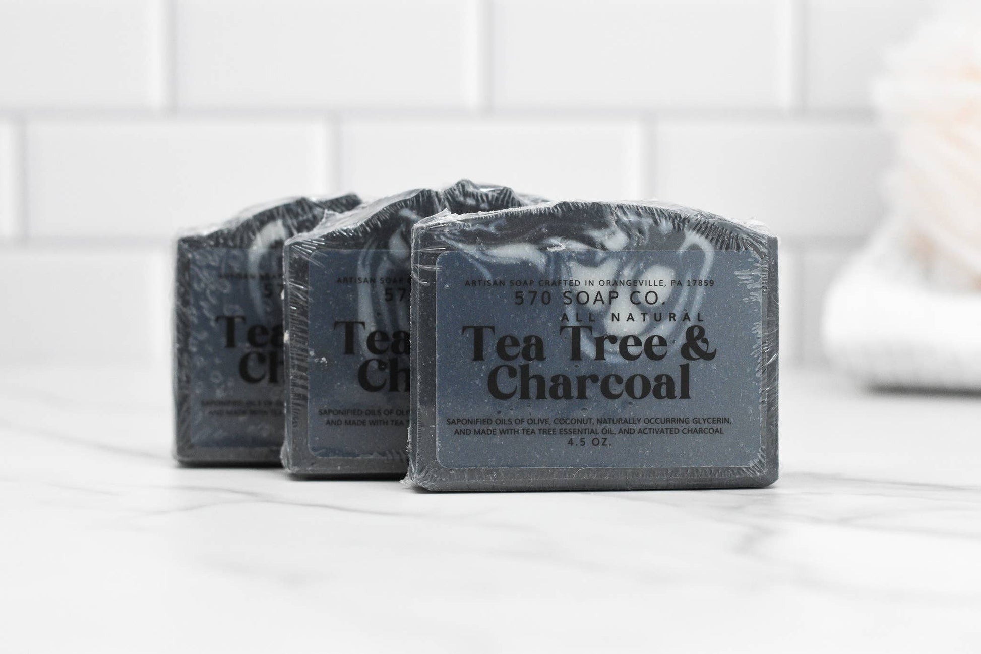 Tea Tree & Charcoal Bar Soap - All Natural 570 Soap Company