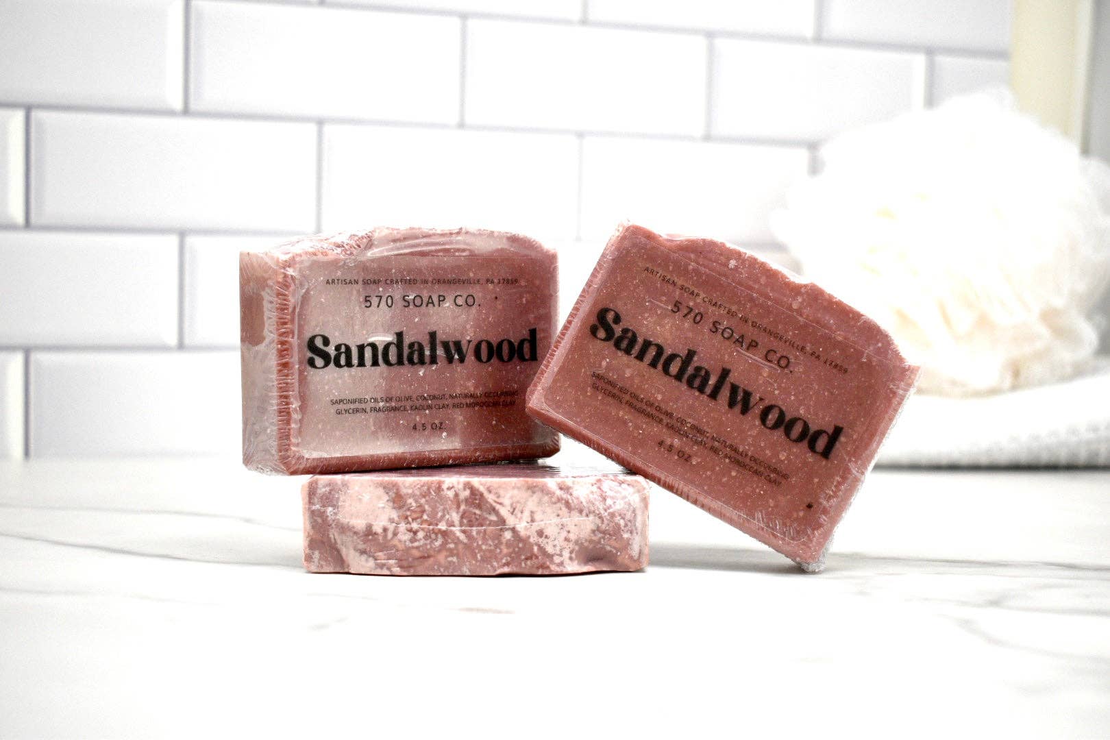 Sandalwood Bar Soap | Red Clay Artisan Natural Soap 570 Soap Company