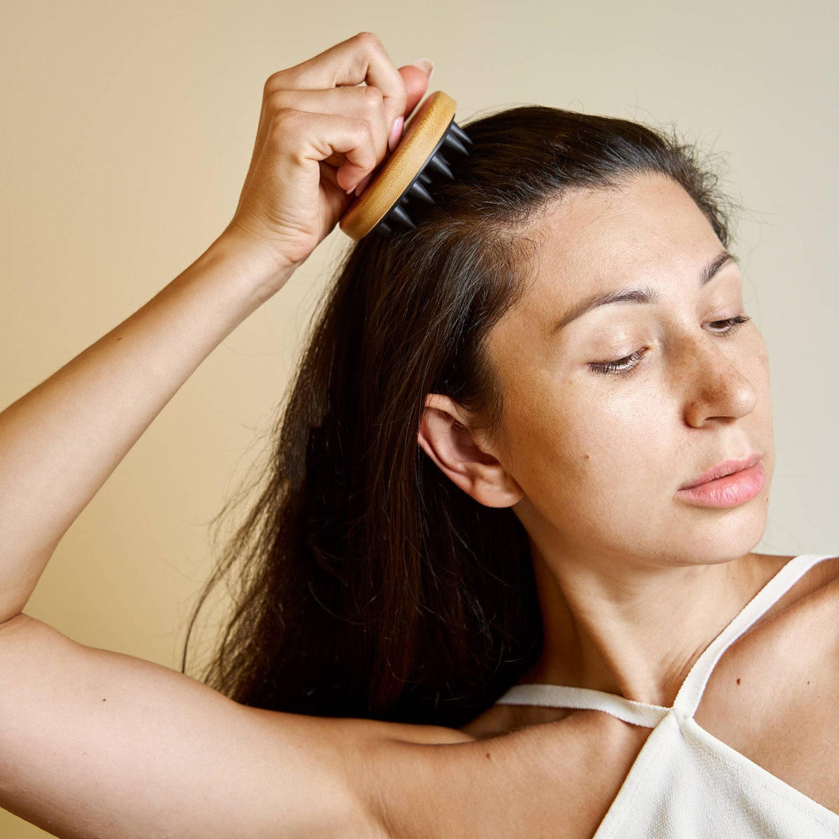 Bamboo + Silicone Scalp & Body Massager | Hair Bestseller Bamboo Switch