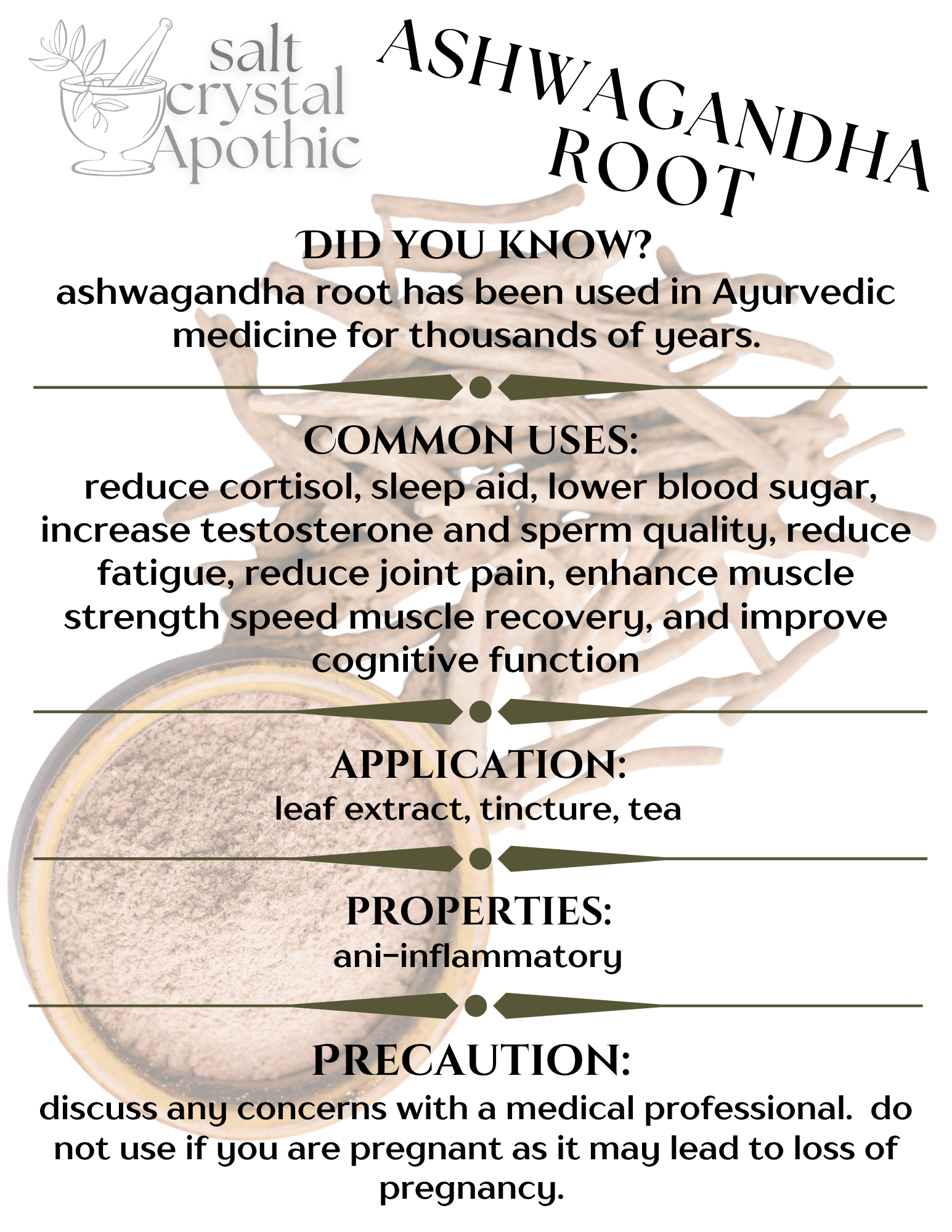 Ashwagandha Root | Cut & Sifted HerbCo