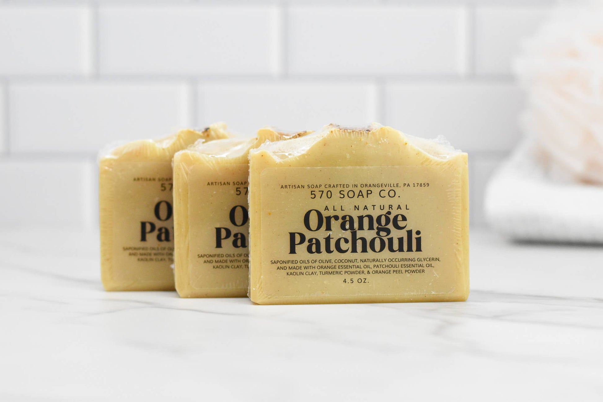 Orange Patchouli Bar Soap - All Natural 570 Soap Company