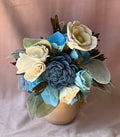 Blue & White Sola Wood Arrangement Captivating Arrangements