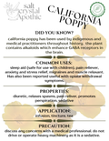 California Poppy | Organic Starwest Botanicals