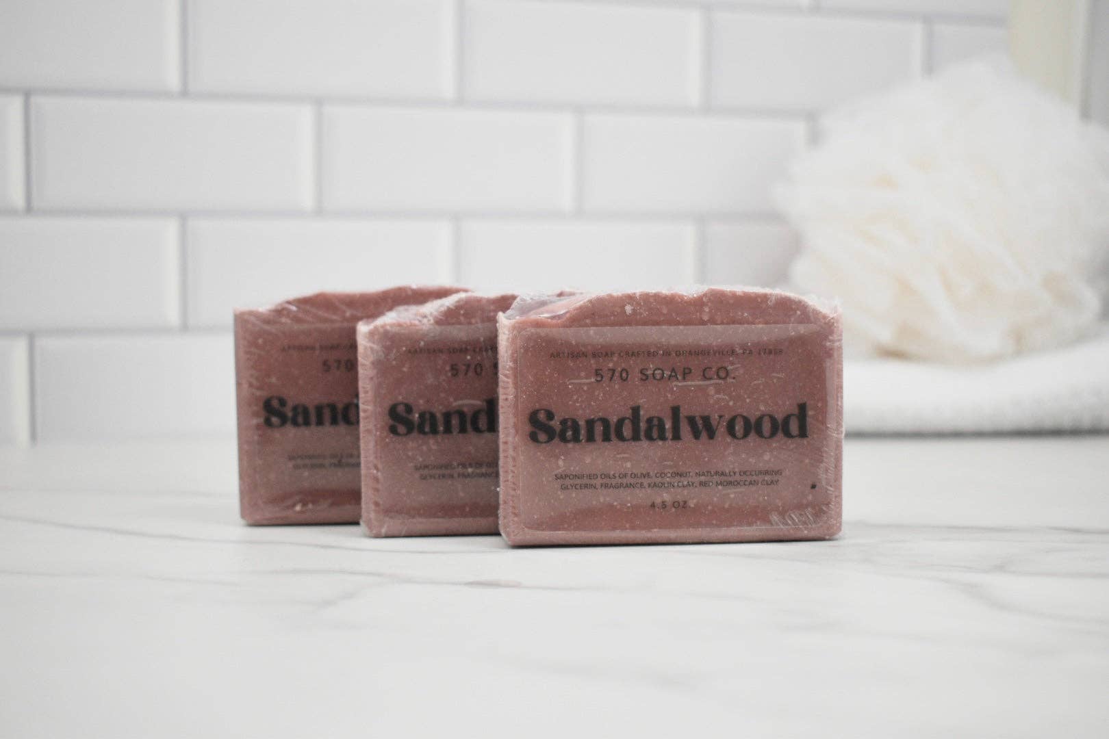 Sandalwood Bar Soap | Red Clay Artisan Natural Soap 570 Soap Company