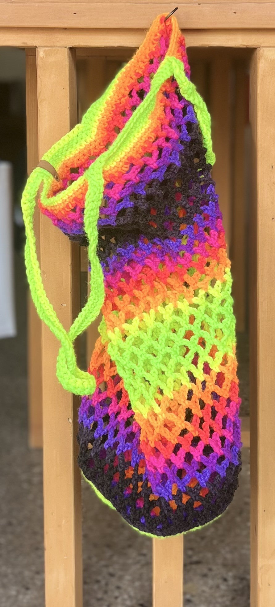 Handmade Crochet Shopping Bag | Collapsible Hooked By Leese