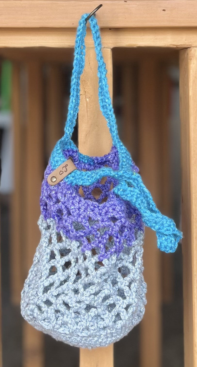 Handmade Crochet Shopping Bag | Collapsible Hooked By Leese