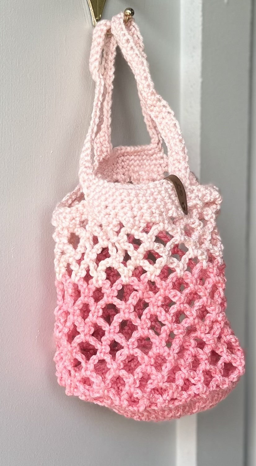 Handmade Crochet Shopping Bag | Collapsible Hooked By Leese