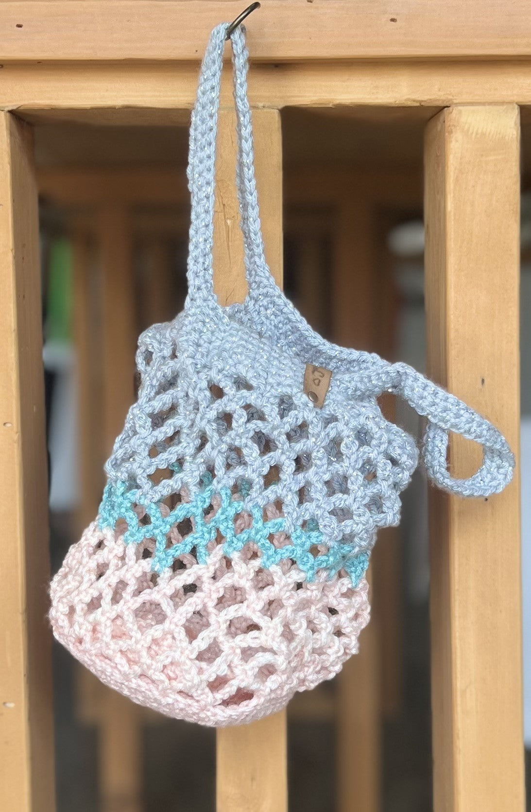 Handmade Crochet Shopping Bag | Collapsible Hooked By Leese