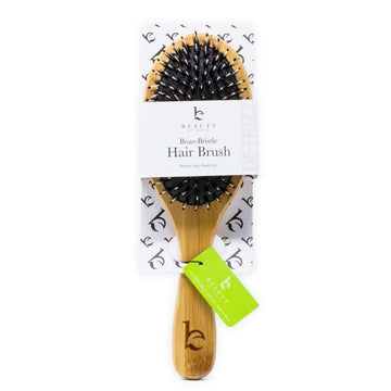 Hair Brush - Boar Bristle Brush with Detangling Nylon Pins