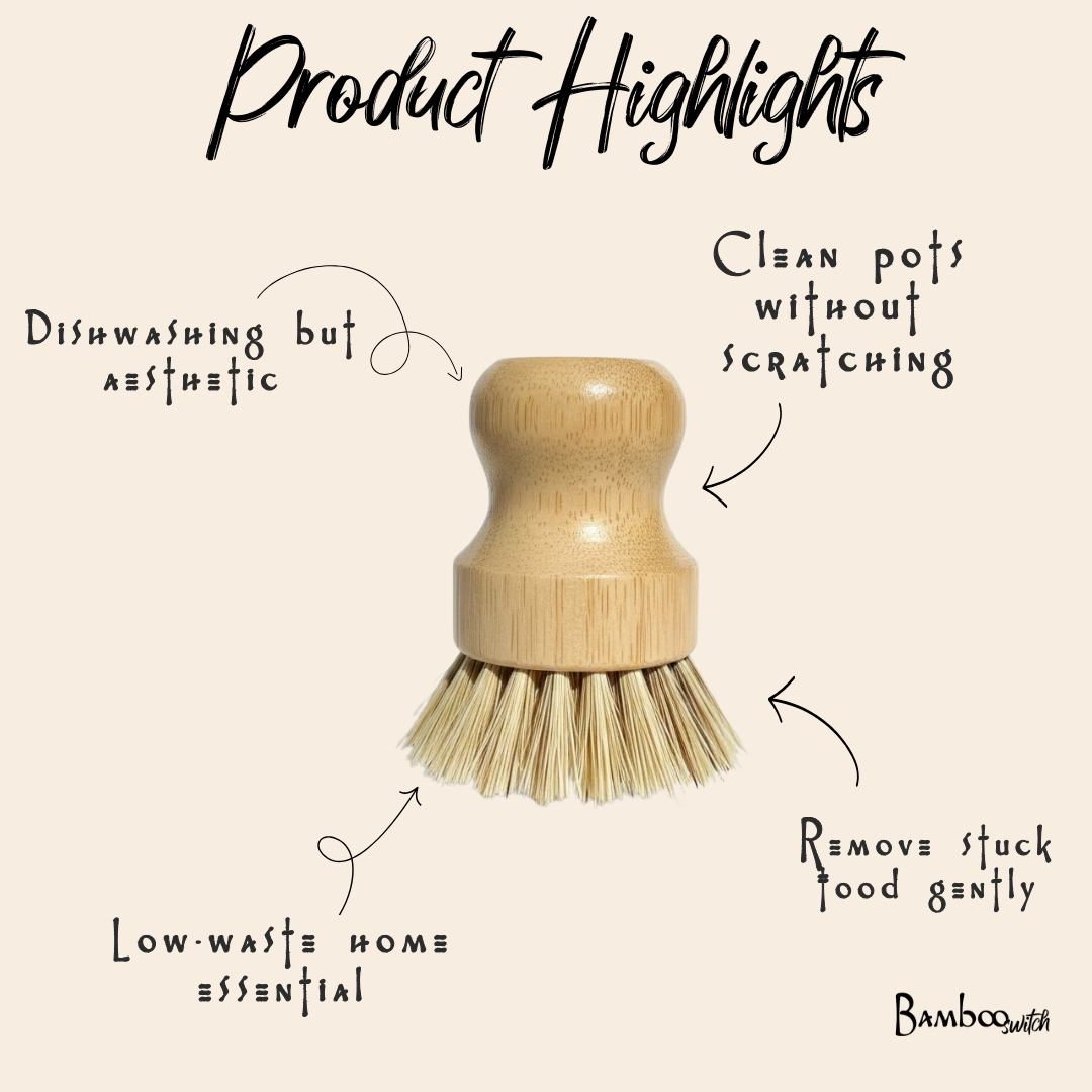 Bamboo Pot Scrubber | Kitchen | Earth Day Bestseller Bamboo Switch