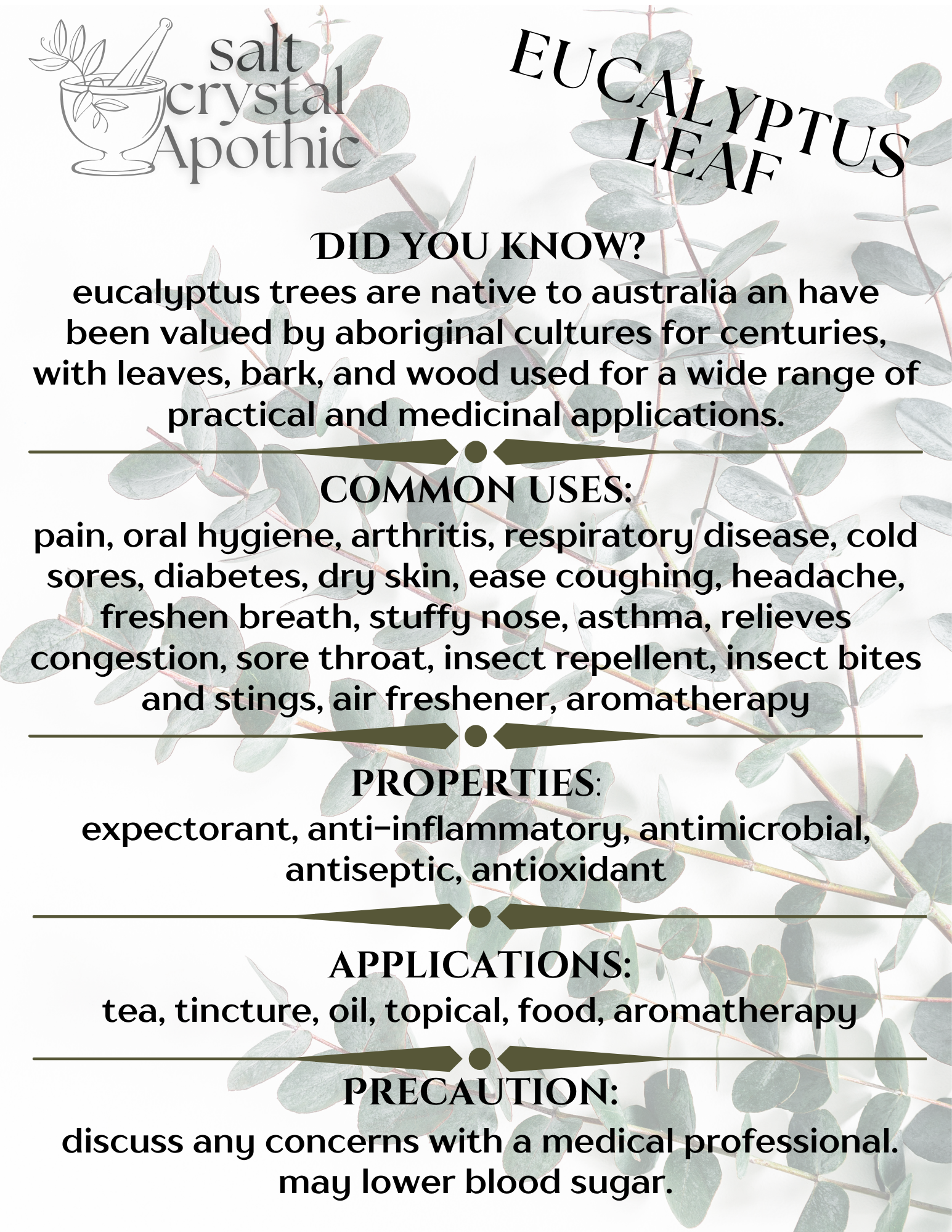 Eucalyptus Leaf (Cut & Sifted) HerbCo