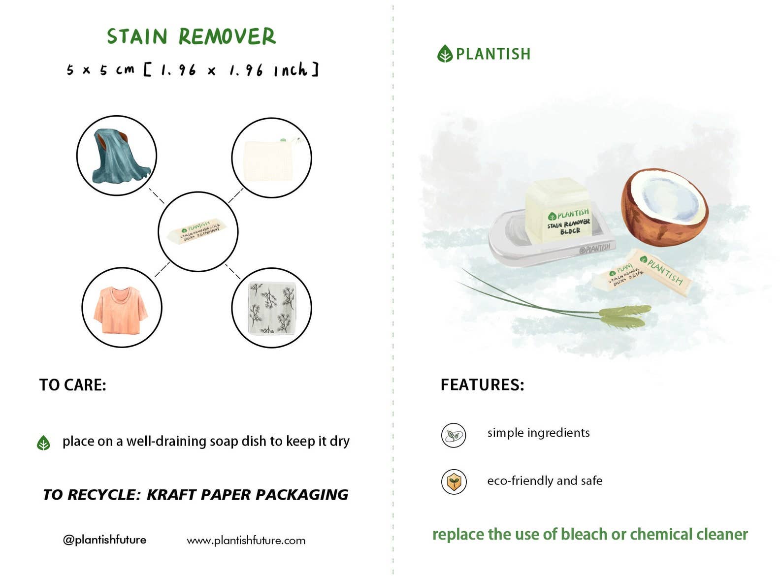 Stain Remover Stick Plantish