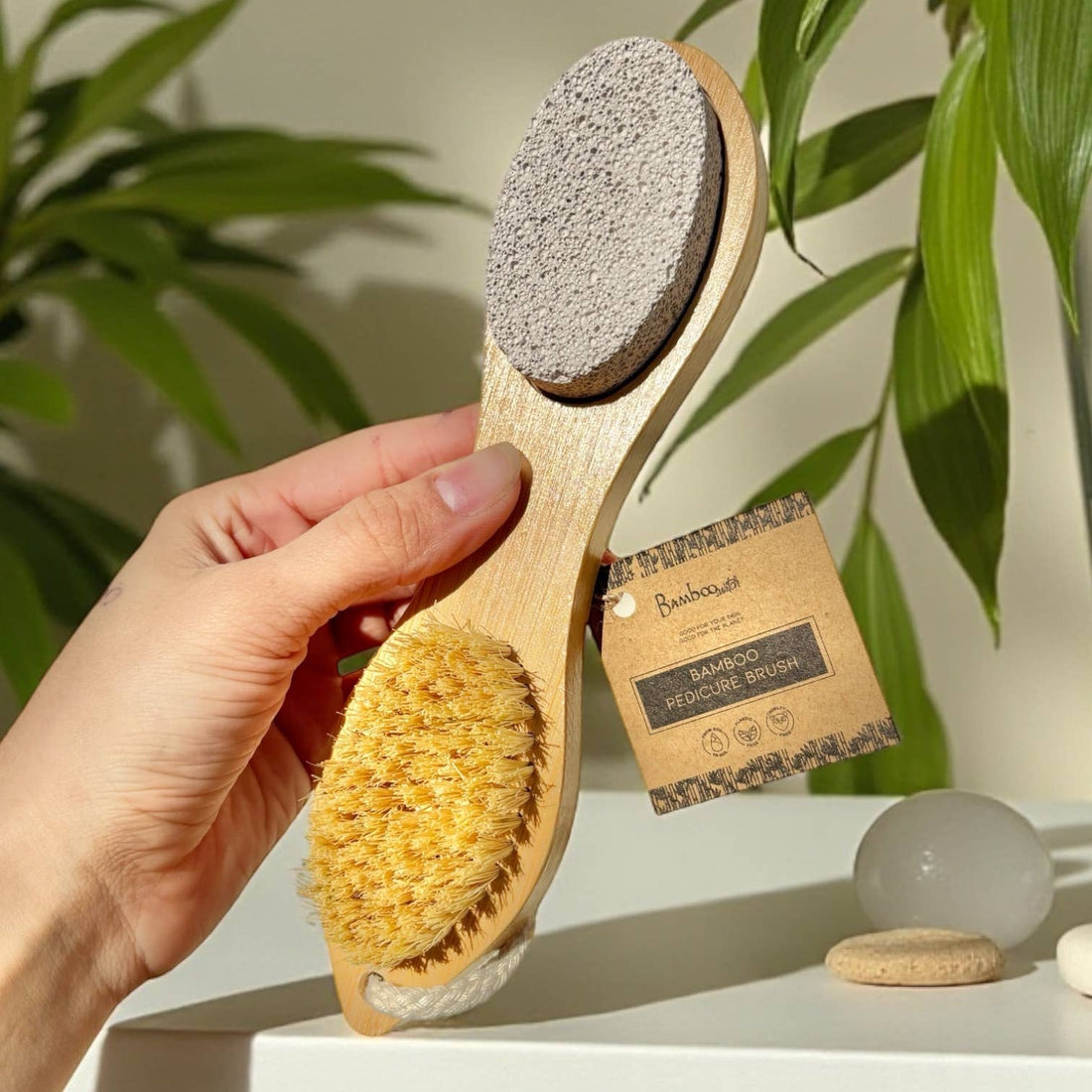 Bamboo Exfoliating Foot Pedicure Tool | Summer Bestseller Bamboo Switch
