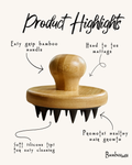 Bamboo + Silicone Scalp & Body Massager | Hair Bestseller Bamboo Switch