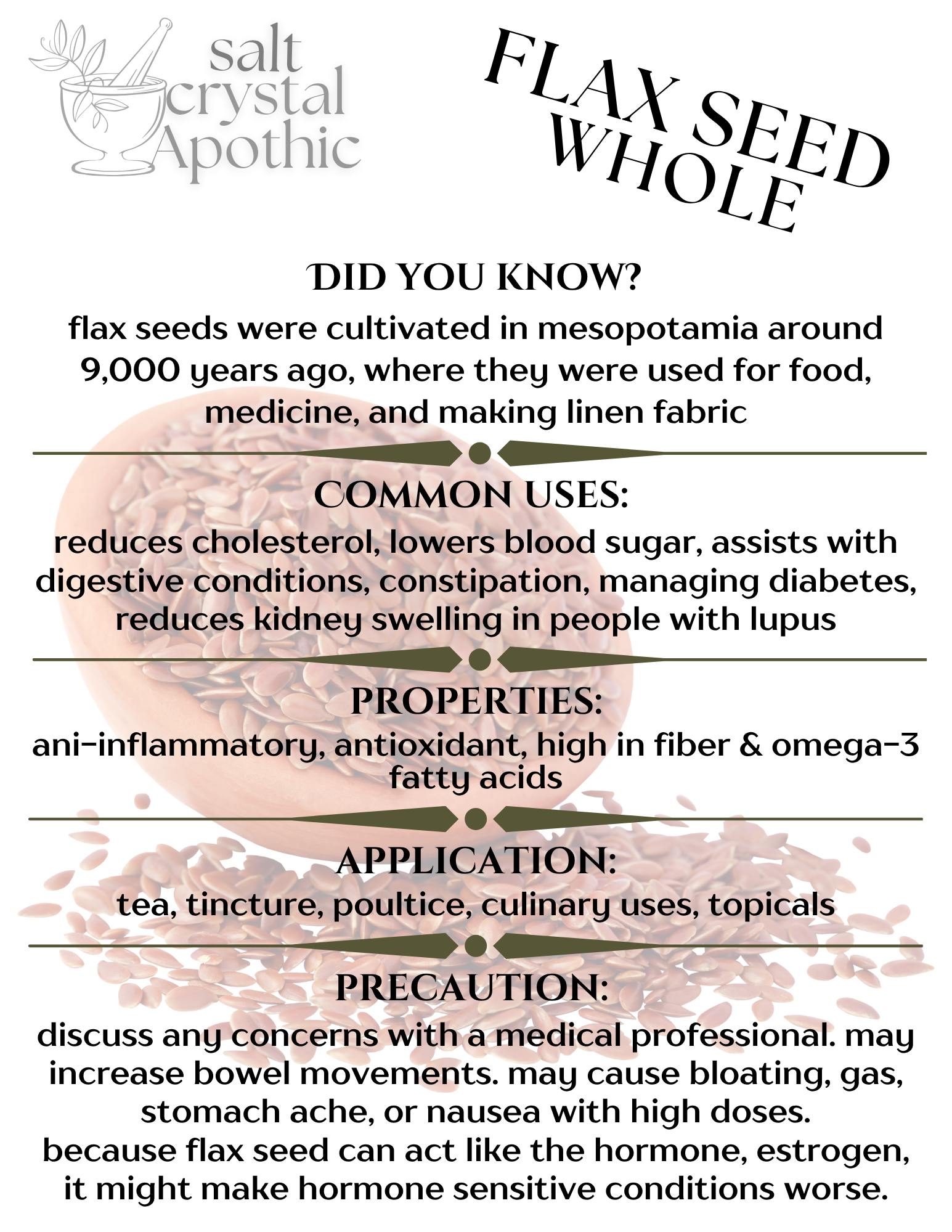 Flax Seed | Whole HerbCo