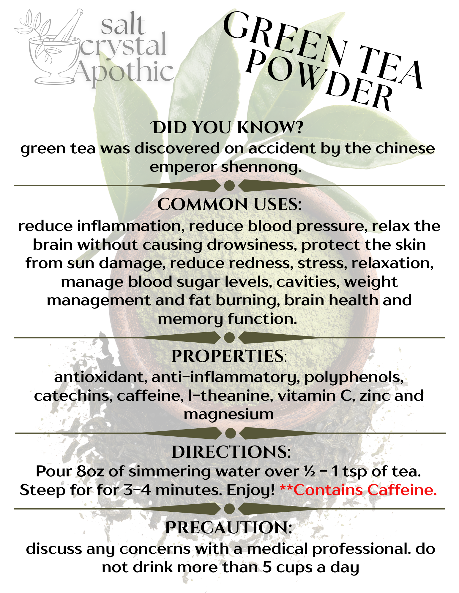 Green Tea Powder HerbCo