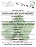 Lemon Balm | Cut & Sifted, Organic HerbCo