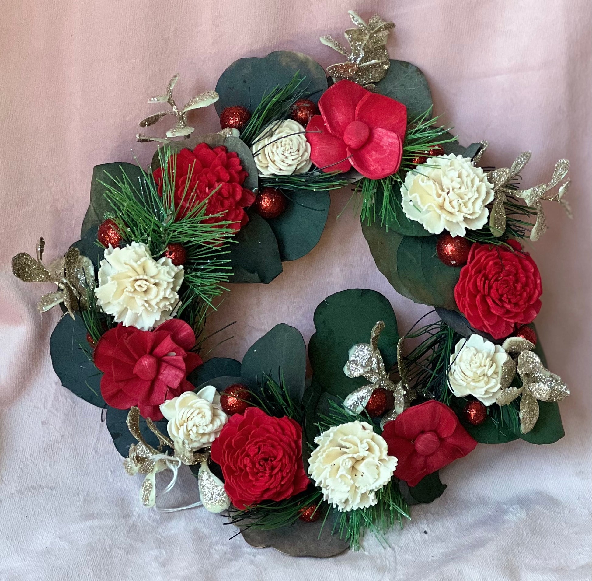 Mini Sola Wood Winter Wreath Captivating Arrangements