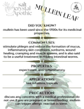 Mullein Leaf | Cut & Sifted, Wildcrafted HerbCo